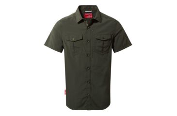 Image of Craghoppers NL Adv Short Sleeve Shirt, Dk Khaki, L, CMS530-2AT70