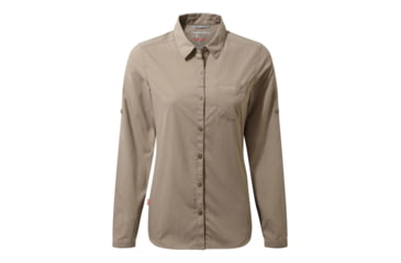 Image of Craghoppers NL Bardo Long Sleeve Shirt, Mushroom, 10, CWS472-73T14L