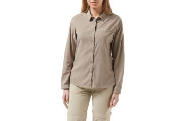 Image of Craghoppers NL Bardo Long Sleeve Shirt, Mushroom, 4, CWS472-73T08L