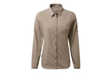 Image of Craghoppers NL Bardo Long Sleeve Shirt, Mushroom, 4, CWS472-73T08L