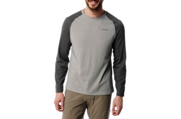 Image of Craghoppers NLife Bayame Long Sleeve T, BlkPMrl/SGMl, L, CMT876-7UA70