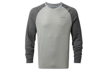 Image of Craghoppers NLife Bayame Long Sleeve T, BlkPMrl/SGMl, L, CMT876-7UA70