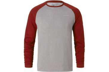 Image of Craghoppers NLife Bayame Long Sleeve T, RedEarth/SGM, M, CMT876-72J60
