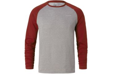 Image of Craghoppers NLife Bayame Long Sleeve T, RedEarth/SGM, XL, CMT876-72J80