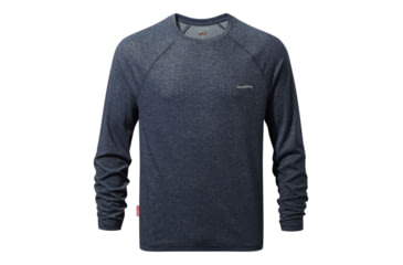 Image of Craghoppers NLife Bayame Long Sleeve T, SoftNavyMarl, XXL, CMT876-11C90