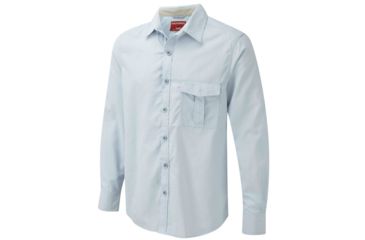 Image of Craghoppers Nosilife Explorer Long-Sleeved Shirt - Mens-Blue Mist-Medium