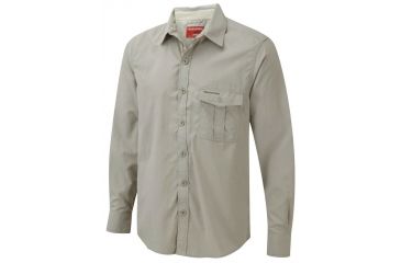 Image of Craghoppers Nosilife Explorer Long-Sleeved Shirt - Mens-Parchment-Small