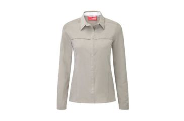 Image of Craghoppers NosiLife Pro Long Sleeved Shirt - Women's-Mushroom-Medium