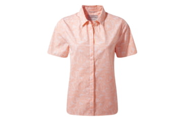Image of Craghoppers Silla Short Sleeve Shirt, Blsm Pnk Prt, 6, CWS476-44Y10L