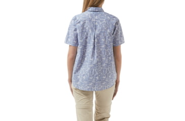 Image of Craghoppers Silla Short Sleeve Shirt, ChinaBlue Pr, 16, CWS476-9KA20L