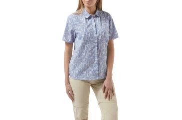 Image of Craghoppers Silla Short Sleeve Shirt, ChinaBlue Pr, 6, CWS476-9KA10L