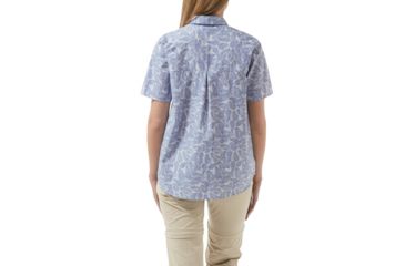 Image of Craghoppers Silla Short Sleeve Shirt, ChinaBlue Pr, 6, CWS476-9KA10L