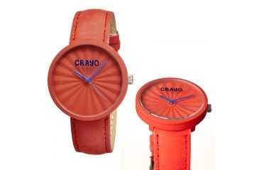Image of Crayo Pleats 40mm Watch, Red, One Size, CRACR1505