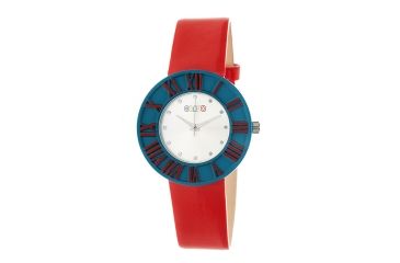 Image of Crayo Prestige CR3100 Series Watch, Teal/Red, One Size, CRACR3107