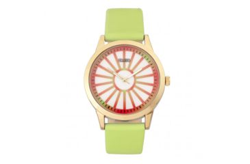 Image of Crayo Electric Leatherette Strap Watch, Light Green, CRACR5003