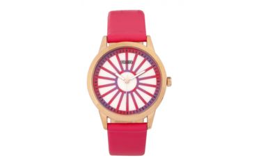 Image of Crayo Electric Leatherette Strap Watch, Hot Pink, CRACR5004