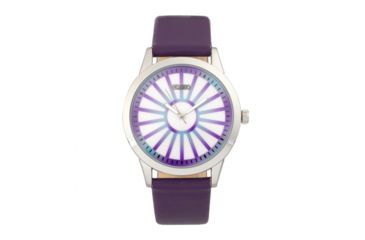 Image of Crayo Electric Leatherette Strap Watch, Purple, CRACR5006