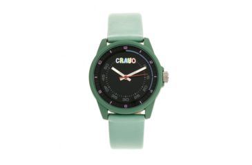 Image of Crayo Jolt Leatherette Strap Watch, Seafoam, CRACR4903