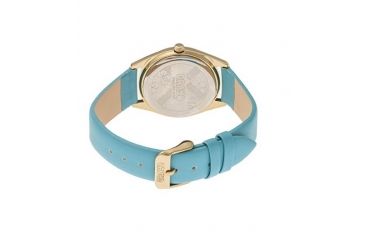Image of Crayo Graffiti Leather-Band Watch, Multicolor/Powder Blue, CRACR4004