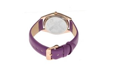 Image of Crayo Graffiti Leather-Band Watch, Multicolor/Purple, CRACR4006