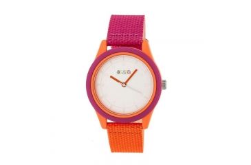 Image of Crayo Pleasant Nylon-Band Watch, Silver/Hot Pink, CRACR3902