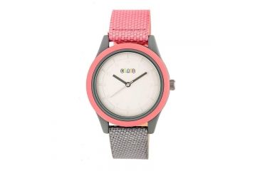 Image of Crayo Pleasant Nylon-Band Watch, Silver/Light Pink, CRACR3907