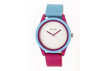 Image of Crayo Pleasant Nylon-Band Watch, Silver/Powder Blue, CRACR3905