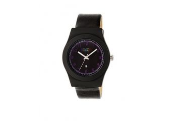 Image of Crayo Womens Dazzle Leather-Band Watch w/Date, Black, CRACR4101