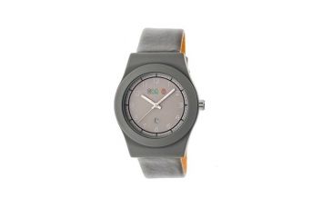 Image of Crayo Womens Dazzle Leather-Band Watch w/Date, Grey, CRACR4105