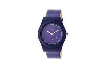 Image of Crayo Womens Dazzle Leather-Band Watch w/Date, Purple, CRACR4103