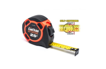 Image of Crescent 1in x 25ft Self-Centering Clad Tape Measure, Yellow, L725SCTMPN