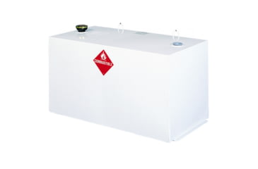 Image of Crescent L-Shaped Liquid Transfer Tank for Trucks, Steel, White, 100 Gallon, 480000