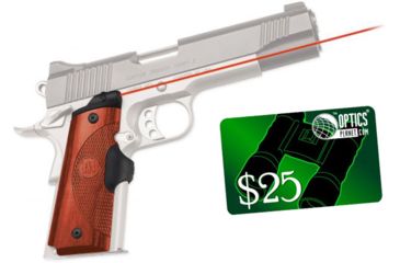 Image of Crimson Trace 1911 Government/Commander Laser Grip - Cocobolo LG-917 w/ 25 Dollar Email Gift Certificate