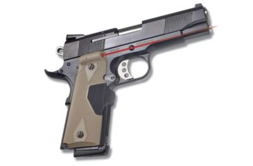 Image of Crimson Trace 1911 Lasergrip Full Size in Desert Tan w/ S&amp;W logo, Red, Full Size LG-401DTSW DEMO