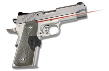 Image of Crimson Trace 1911 Lasergrip Full size in Olive Drab w/ S&amp;W logo, Red, Full Size LG-401ODSW DEMO