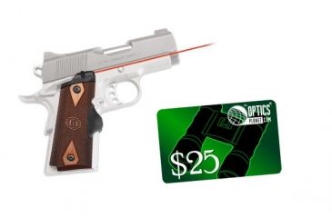 Image of Crimson Trace 1911 Lasergrips Cocobolo Diamond Pattern, Wood, Officer, Compact LG-921 w/ 25 Dollar Email Gift Certificate
