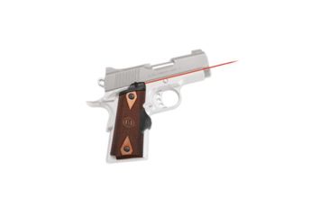 Image of Factory DEMO Crimson Trace 1911 Lasergrips Cocobolo Diamond Pattern, Wood, Officer, Compact LG-921