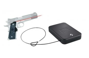 Image of Crimson Trace Master Series G10 Tactical Laser Grip for 1911 Government/Commander and Nanovault NV 200 Hand Gun Safe, LG-904-KIT1