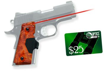 Image of Crimson Trace Burlwood Lasergrip - 1911C Officerfts Compact &amp; Defender LG404P1 w/ 25 Dollar Email Gift Certificate