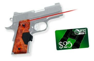 Image of Crimson Trace Burlwood Lasergrip - 1911C Officers Compact &amp; Defender LG404P1 w/ 25 Dollar Email Gift Certificate
