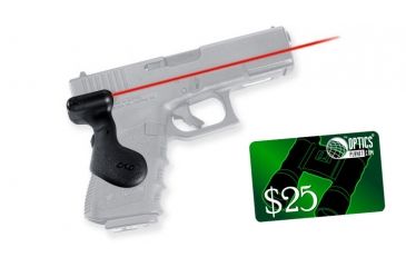 Image of Crimson Trace Compact Glock Laser Gun Grip, GOULD, Gen 3 Grip and Leather Holster Combo LG-619H GOULD w/ 25 Dollar Email Gift Certificate