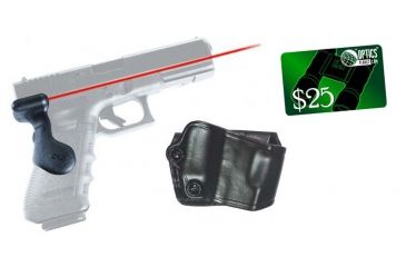 Image of Crimson Trace G-Series Full Size For Glock Laser Grip, GOULD, Gen 3 Grip and Leather Holster Combo LG-617H GOULD w/ 25 Dollar Email Gift Certificate