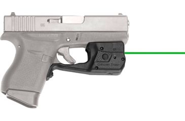 Image of Crimson Trace Laser Guard Pro Weapon Light for Glock , CR2, Green, 150 Lumens, Black, LL-803G