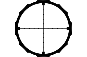 Image of Crimson Trace Hardline Rifle Scope, 4-12x40mm, 1in Tube, Second Focal Plane, CT MILDOT Reticle, MOC Coating, Black, 01-01510
