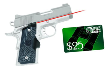 Image of Crimson Trace Laser Grip - 1911 Officers/Defender/Compact- Master Series G10 Tactical LG-905 w/ 25 Dollar Email Gift Certificate