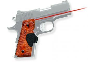 Image of Crimson Trace Burlwood Lasergrip - 1911C Officer's Compact &amp; Defender LG404P1 