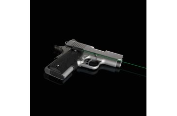Image of Crimson Trace Lasergrip for 1911 Officer's/Defender/Compact, Green laser, Black, LG-404G