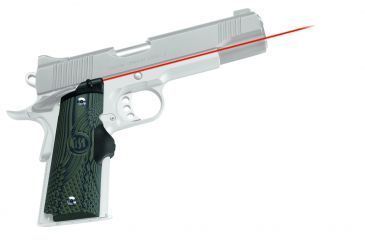 Image of Crimson Trace Master Series Red Laser Grip for 1911 Full-Size, Green G10 Handle, LG-910