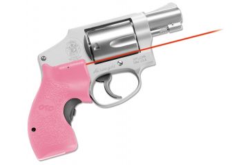 Image of Crimson Trace Lasergrip for S&amp;W J-Frame Round Butt Revolver, Front Activation, LG-105-PINK