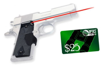 Image of Crimson Trace LaserGuard 1911 Officer's/Defender/Compact - Carbon Fiber LG-404 P4 w/ 25 Dollar Email Gift Certificate